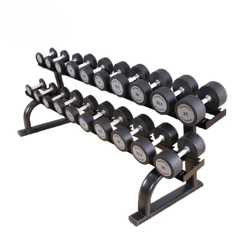 Wholesale Gym Dumbbell Set Rack Stand Weight Lifting Fitness Exercise dumbbell racks 2 Tiers Dumbbell Rack