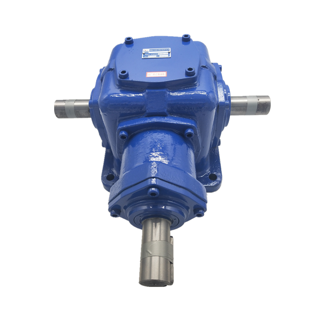 China OEM right angle gearbox ratio 1.5 : 1 T4 T6 small 90 degree planetary gearbox for agriculture