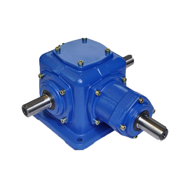 China OEM right angle gearbox ratio 1.5 : 1 T4 T6 small 90 degree planetary gearbox for agriculture