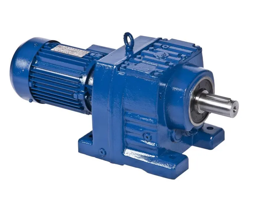 High precision RX/ R/S/K/F Series Gear Reducer Foot and Flange Mounted Helical Gear Motor Gearbox with Electric Motor