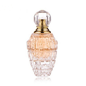 Free Sample Wholesale 50ml unique bottle perfume Custom Spray Refillable Luxury Empty  Grenade Perfume Glass Bottle