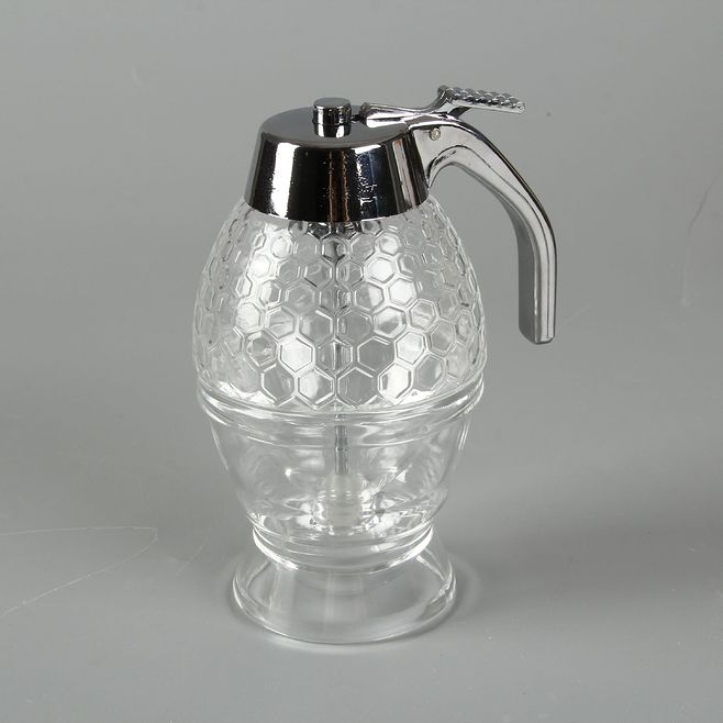 200ML Drip Honey And Syrup Dispenser Portable Juice Bee Storage Pot Drip bottle acrylic honey dispenser