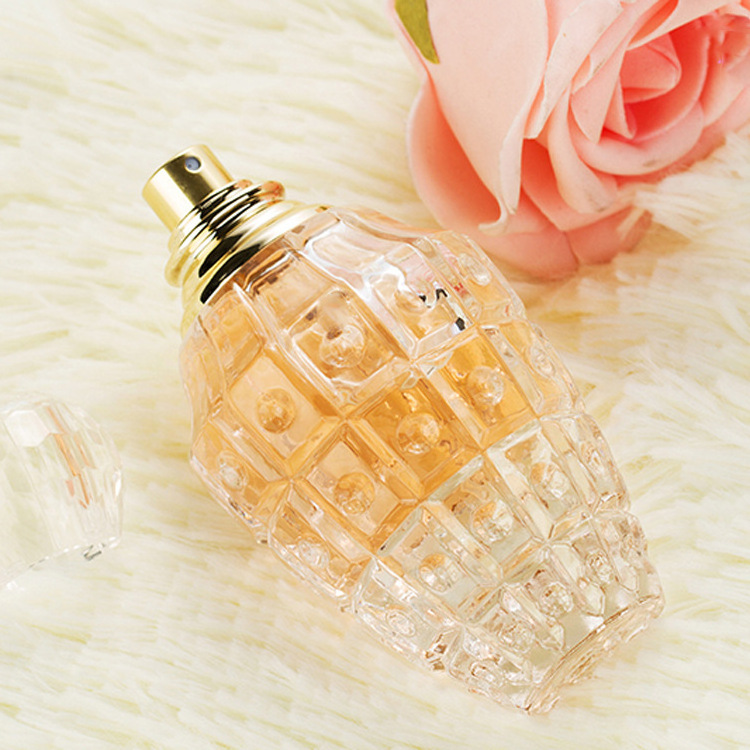 Free Sample Wholesale 50ml unique bottle perfume Custom Spray Refillable Luxury Empty  Grenade Perfume Glass Bottle