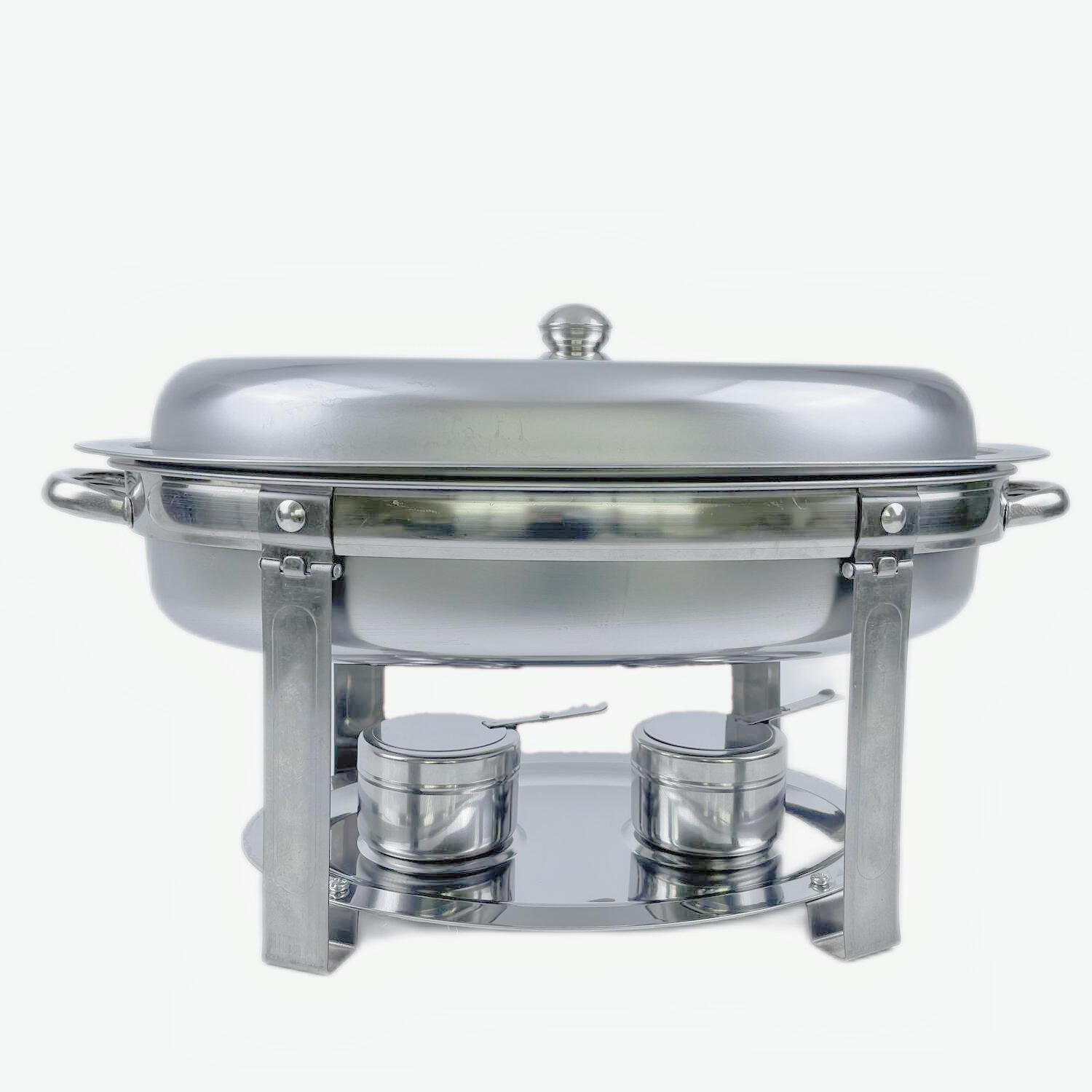 Used food Oval heating food warmer set hot pot food warmer set 304 stainless steel chafing dishes buffet Plate