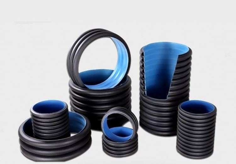 110mm-800mm Plastic Black Polyethylene Drainage Culvert Hdpe Double Wall Corrugated Pipe