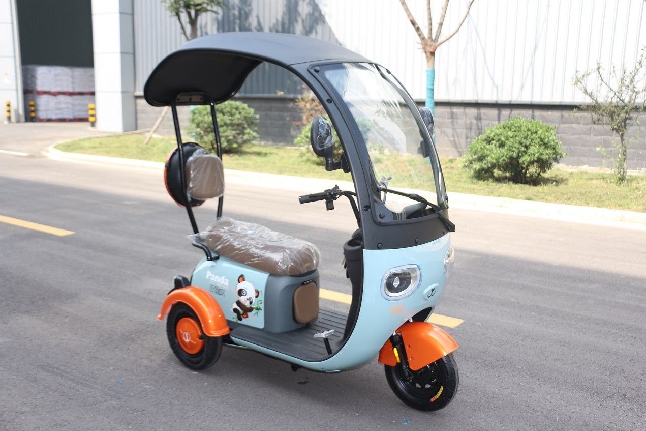 China cheap  Adults e trike 3 Wheel Cargo Bike Passenger Motorcycle Adult Electric Tricycles with  iron roof