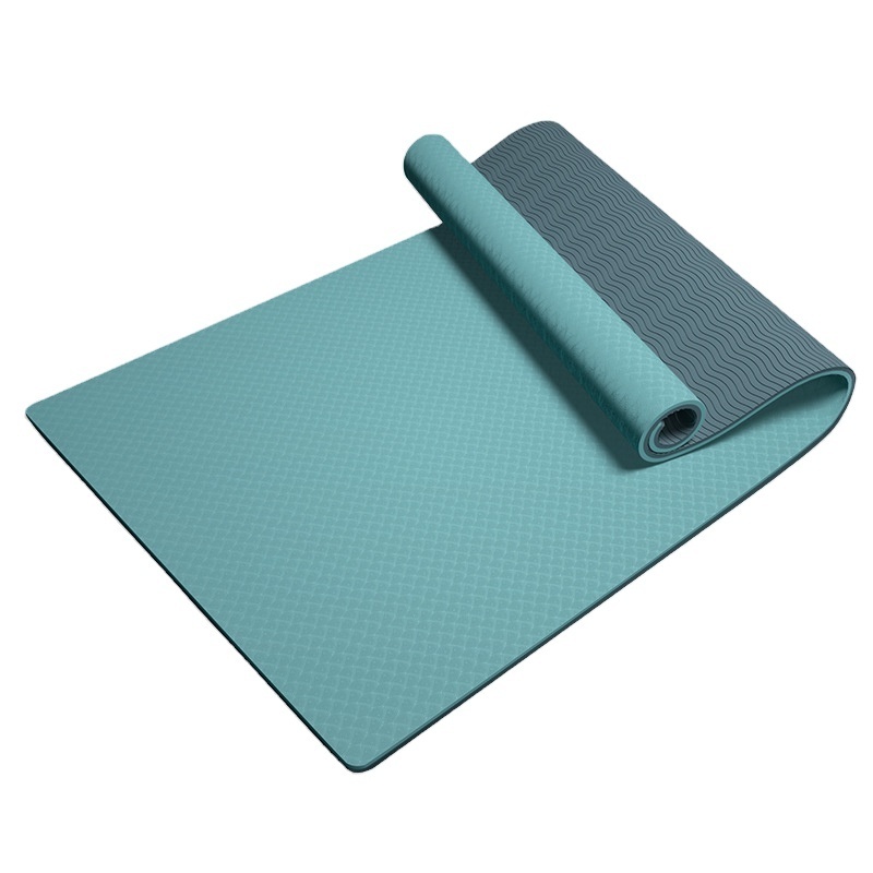 Factory direct sale Yoga non-slip dual-layer mats TPE composite material for home yoga sports