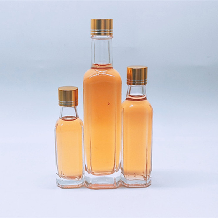 30ml 50ml Mini Small Sample Alcohol Juice Drinks Glass Wine Liquor Bottle with Screw Caps