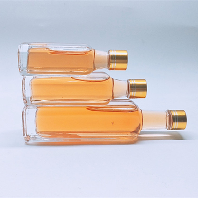 30ml 50ml Mini Small Sample Alcohol Juice Drinks Glass Wine Liquor Bottle with Screw Caps