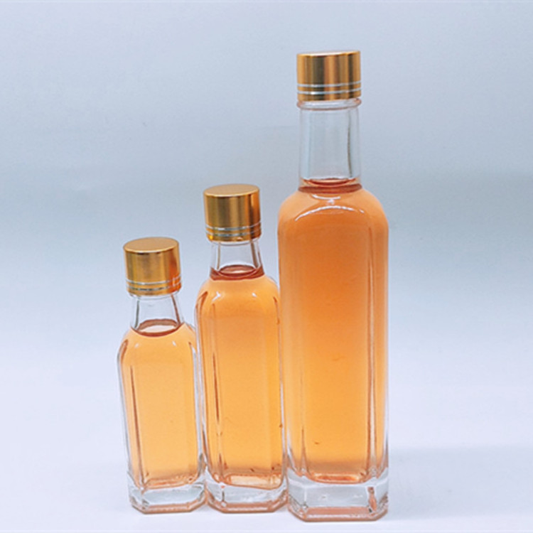 30ml 50ml Mini Small Sample Alcohol Juice Drinks Glass Wine Liquor Bottle with Screw Caps