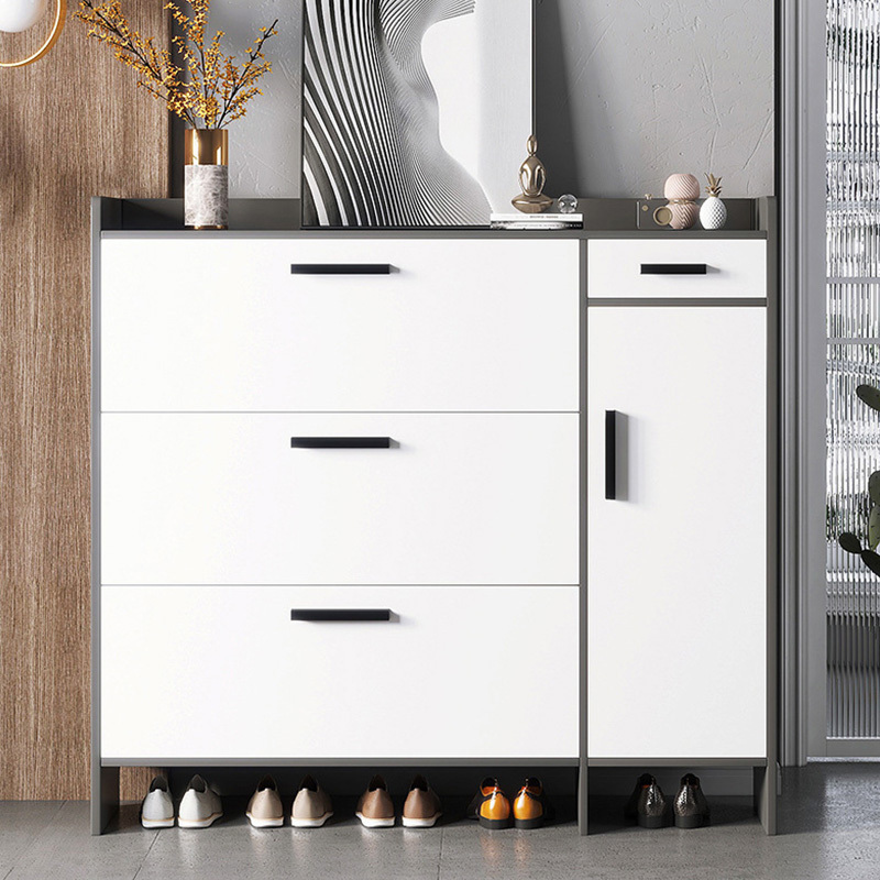 Light luxury home ultra-thin shoe cabinet with drawer porch.