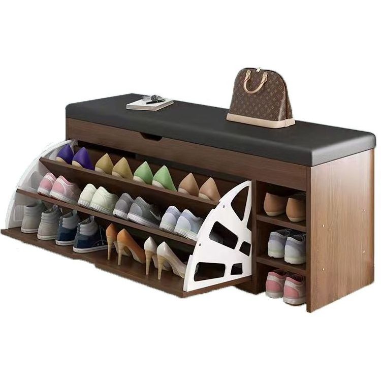 Shoe shelf household shoe changing stool indoor simple storage shoe cabinet and stool integrated