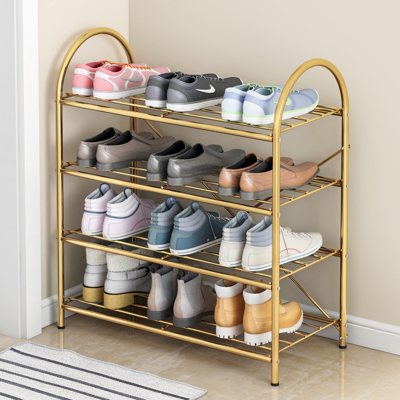 Shoe rack simple doorway household indoor light luxury storage small multi-layer dust-proof rack shoe cabinet