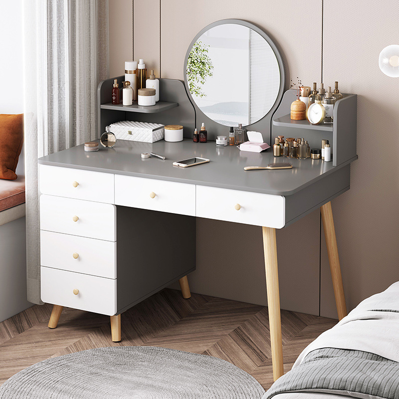 Dressing table home bedroom small apartment simple dressing table small nordic light luxury makeup table