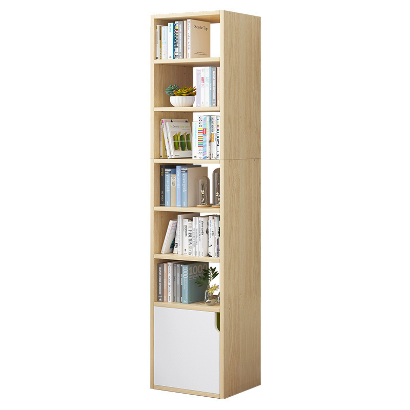 Modern Tier Bookshelf Four Cube Storage Racks and Units White Bookcase Wooden Display Shelf Unit