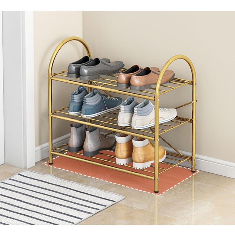 Shoe rack simple doorway household indoor light luxury storage small multi-layer dust-proof rack shoe cabinet