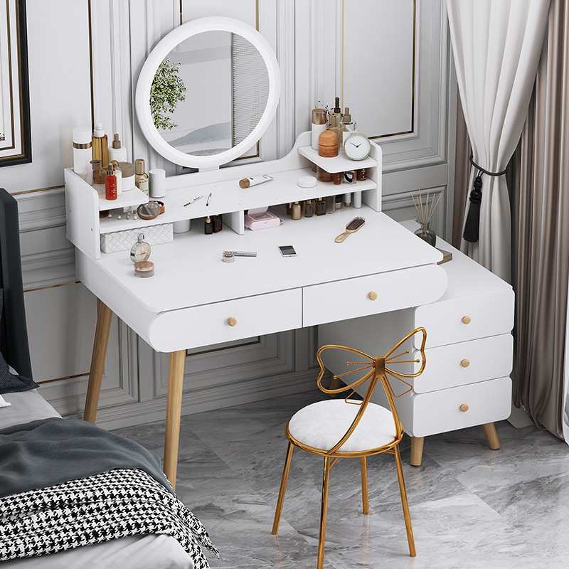 Dressing table home bedroom small apartment simple dressing table small nordic light luxury makeup table