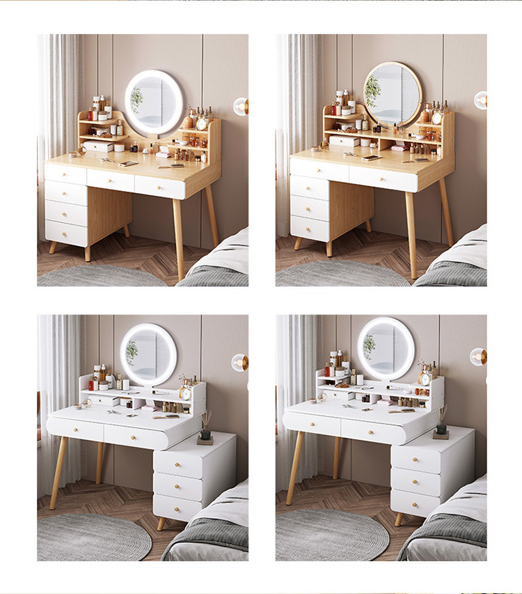 Dressing table home bedroom small apartment simple dressing table small nordic light luxury makeup table