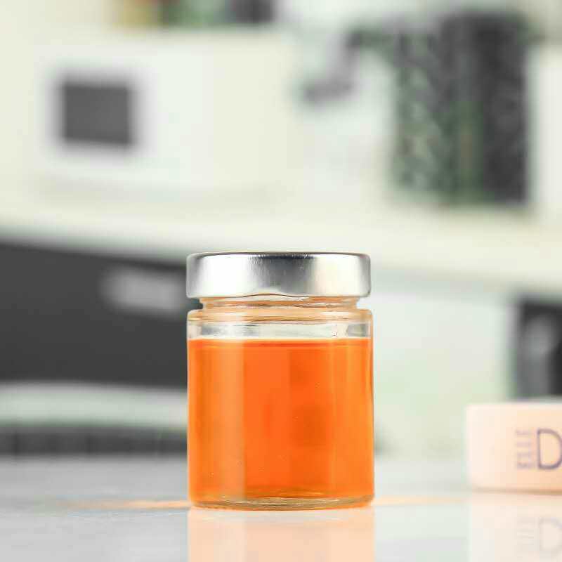 Food Grade Heat Resistant High Lid Round Jar Glass Bottle Chilli Oil Pickles 100ml 140ml 180ml 200ml 220ml 280ml Thick Jar