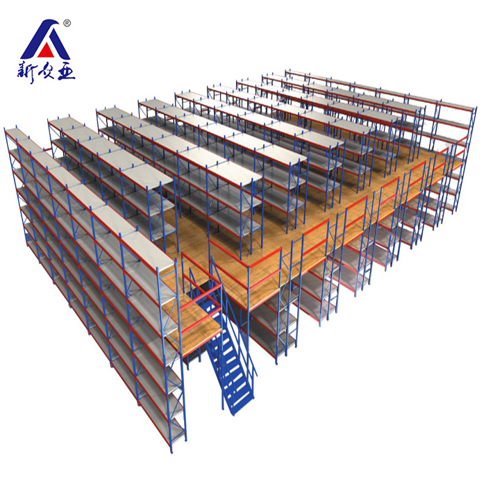 Industrial steel structure warehouse storage heavy duty mezzanine attic shelves racking systems