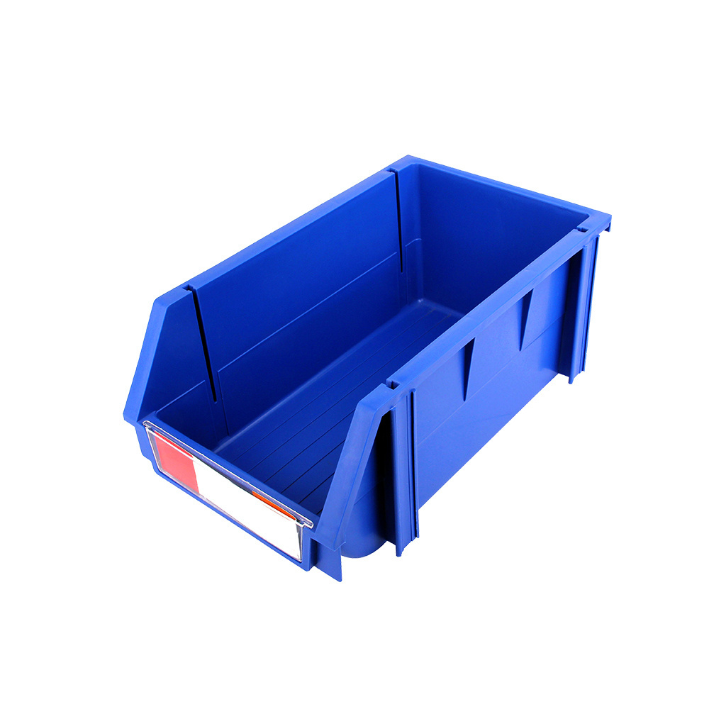 Plastic shelf bin stackable  bin divisible storage bins