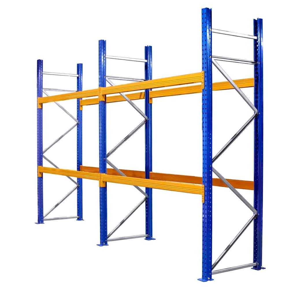 heavy duty double deep pallet storage shelves