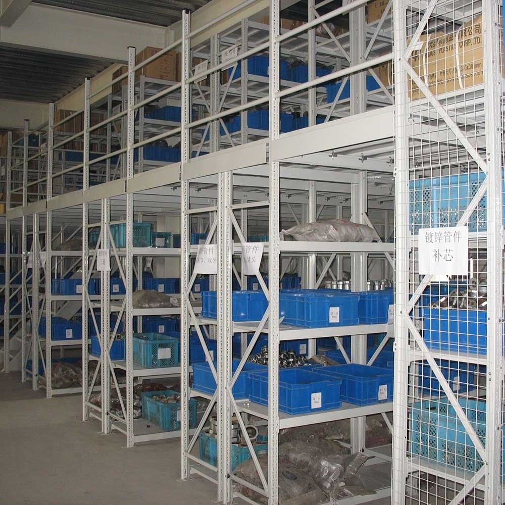 China industrial metal heavy duty warehouse rack supported steel mezzanine system warehouse storage racking shelf