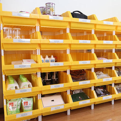 Stackable Plastic Storage Bin  suit for  Shelf Rack