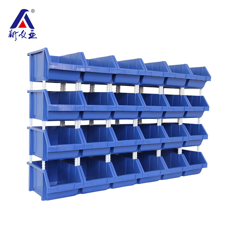 China supplier Blue Front Opening warehouse picking tool Organiser Parts Bin Boxes Plastic bins