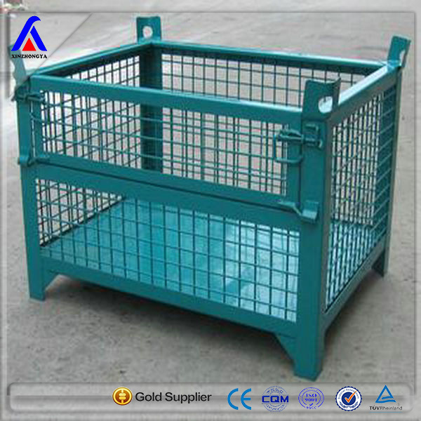 warehouse traditional mesh box wire cage metal bin storage cage-5 factory supplier