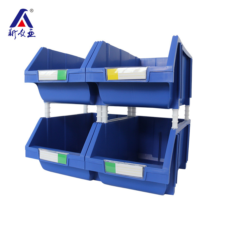 China supplier Blue Front Opening warehouse picking tool Organiser Parts Bin Boxes Plastic bins