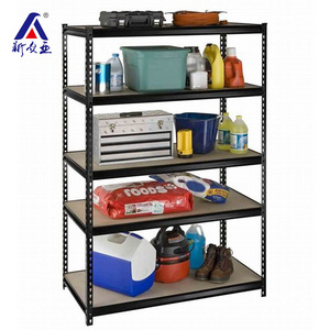 China factory customized 300kg each tier metal medium duty 5 tiers boltless rivet shelf unit