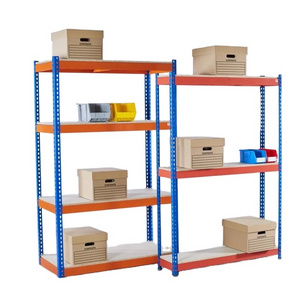 Glod supplier steel slotted angle rack light duty boltless shelving for warehouse storage