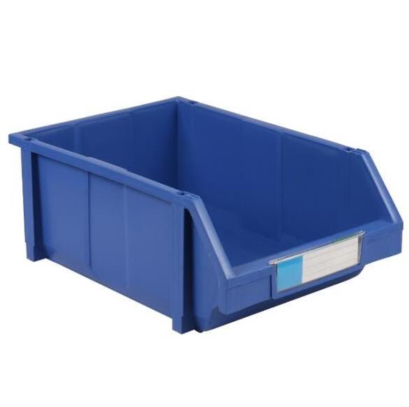 China supplier Blue Front Opening warehouse picking tool Organiser Parts Bin Boxes Plastic bins