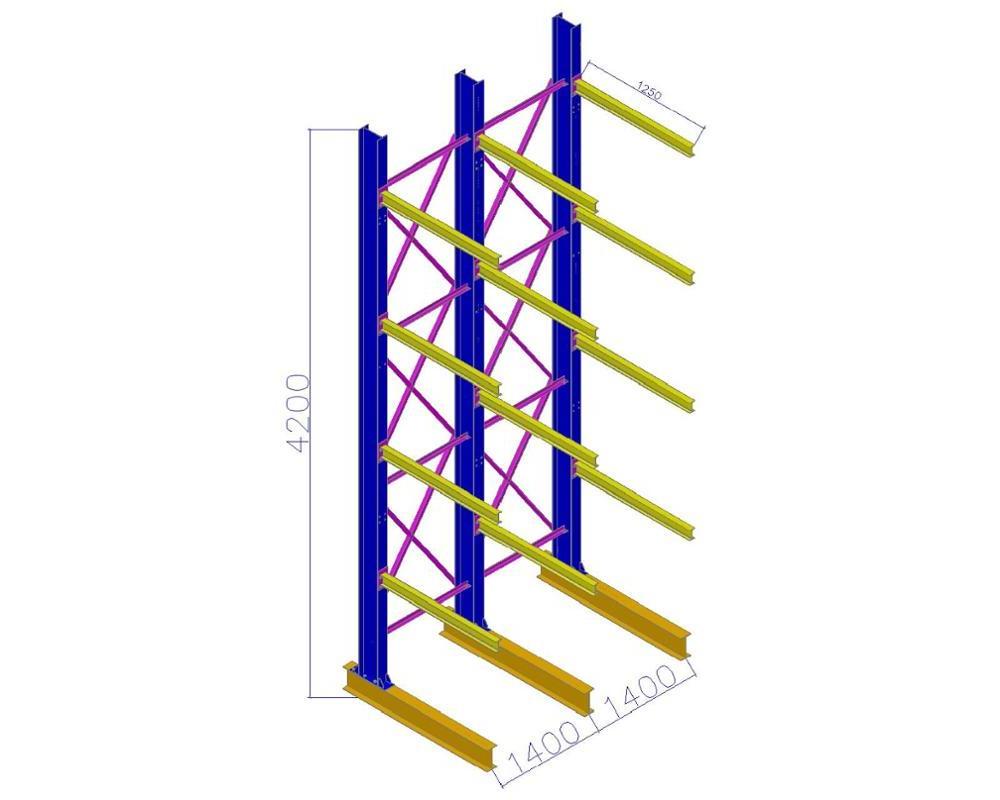 storage cantilever rack Warehouse Heavy Duty Industrial Rack