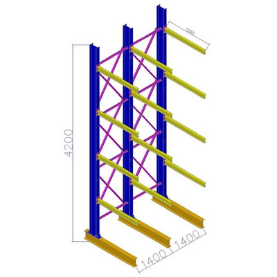 storage cantilever rack Warehouse Heavy Duty Industrial Rack