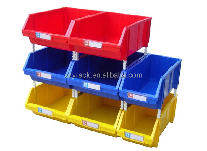 Stackable Plastic Storage Bin  suit for  Shelf Rack