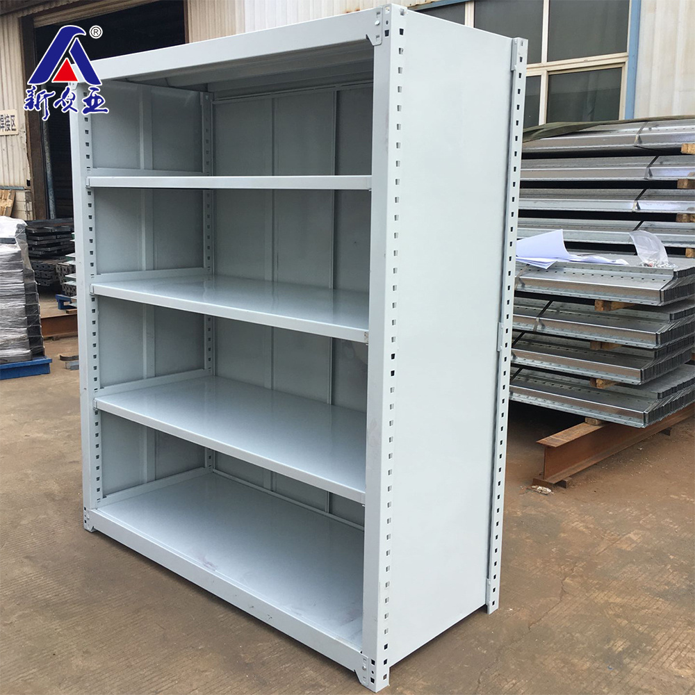 Industrial garage metal medium duty shelving racking plastic bins storage shelf boltless shelves and racks