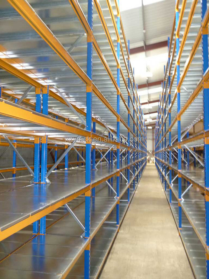 Warehouse cargo storage longspan medium duty type rack shelves system