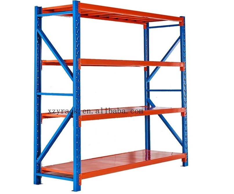 Adjustable Flexible Steel Shelving long span bolted racks heavy duty metal storage shelf racking warehouse racks