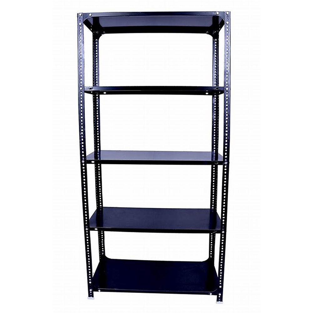 China manufacturer 6 tiers warehouse shelf light duty bolted slotted angle shelving rack unit metal storage shelves and racks