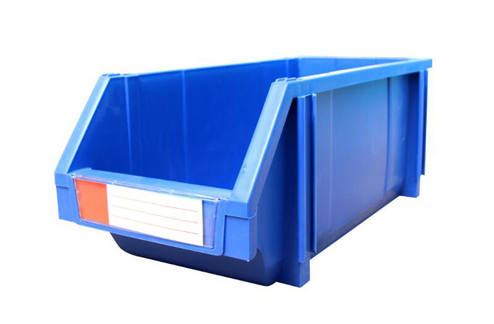 China supplier Blue Front Opening warehouse picking tool Organiser Parts Bin Boxes Plastic bins