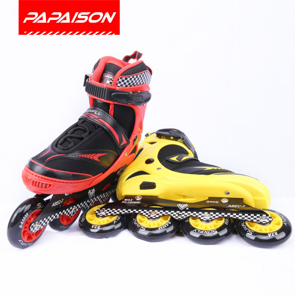 Hot selling 4 wheel city run land inline roller skates adults patines en linea