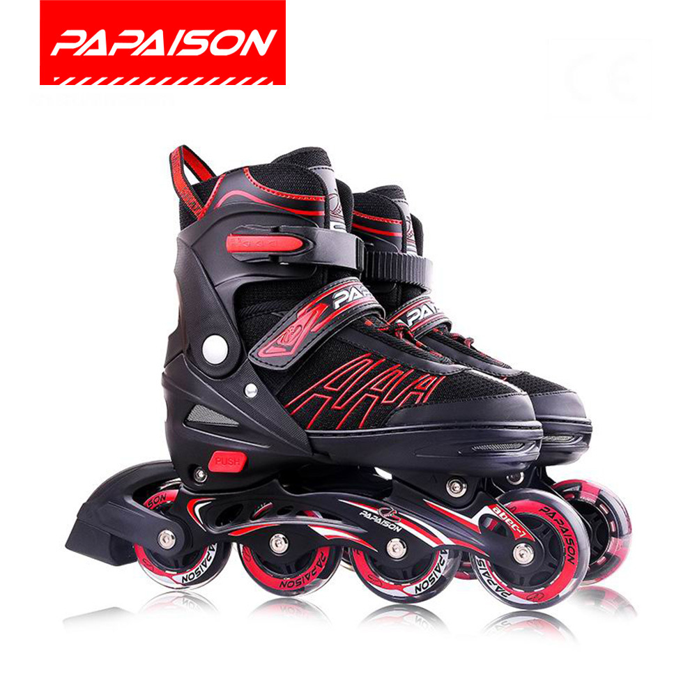 Most popular fashion patines en linea inline skate LED  Skating shoes for boys girls adults