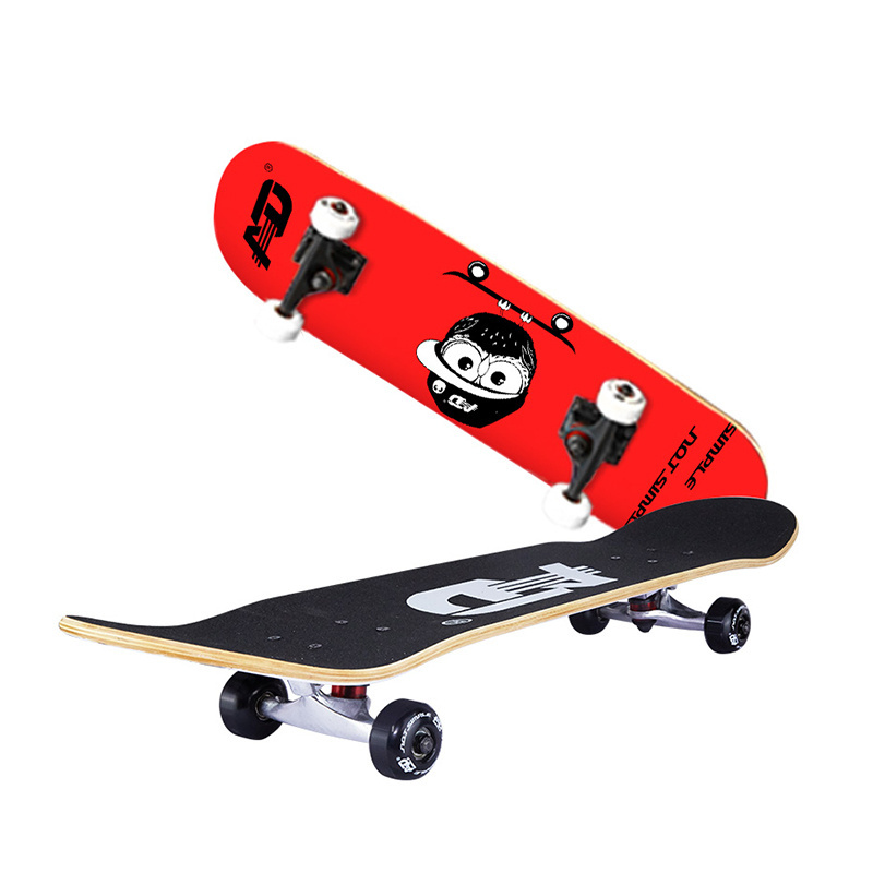 double rocker freestyle skateboards in stock 31 inch 4 wheels skateboard skate deck