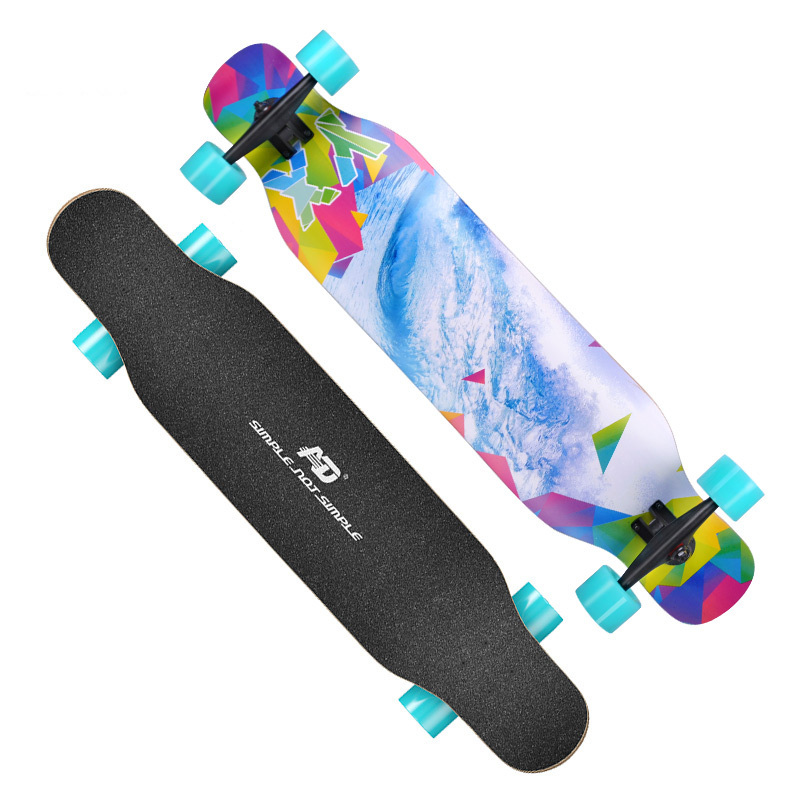 Cheap 42*9Inch deck Complete Wood Bamboo Skateboard Pro Long Board Complete Dancing Longboard