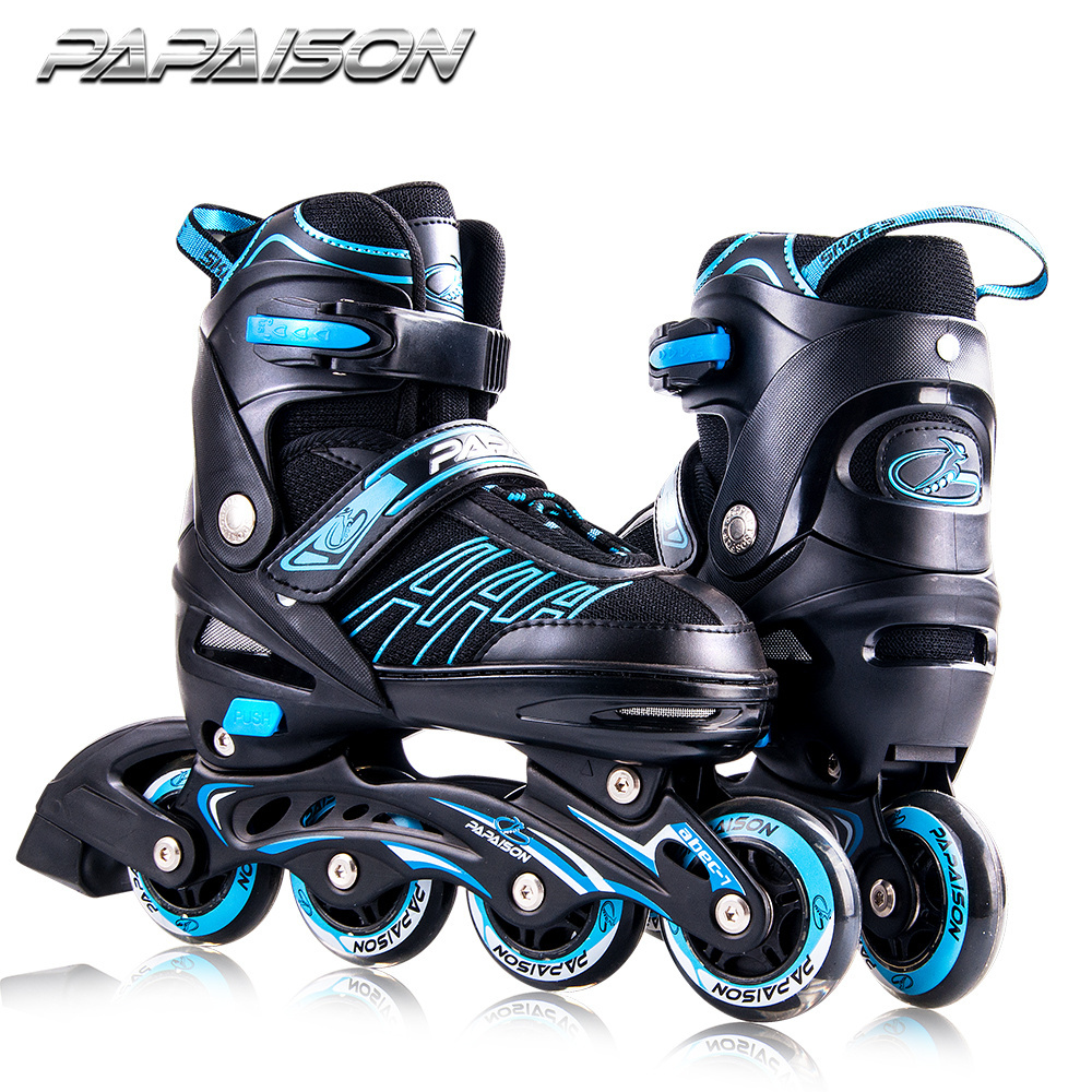 PAPAISON new fashion flashing wheels adjustable 4 size  inline  skates for men and women