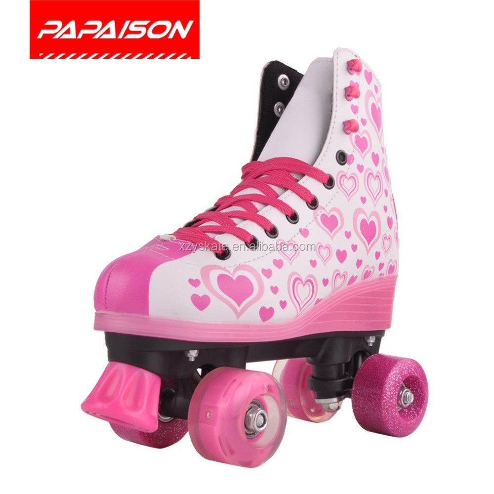 A lot of hot selling roller skates paten quad skate 4 wheels patine quad colorful  roller skates