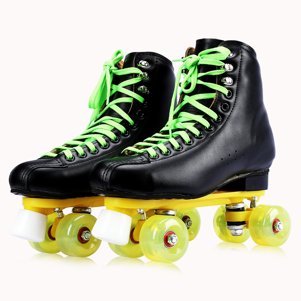 Wholesale high quality rental roller skates for skates rink or field durable 4 PU wheels roller skates patines de 4 ruedas