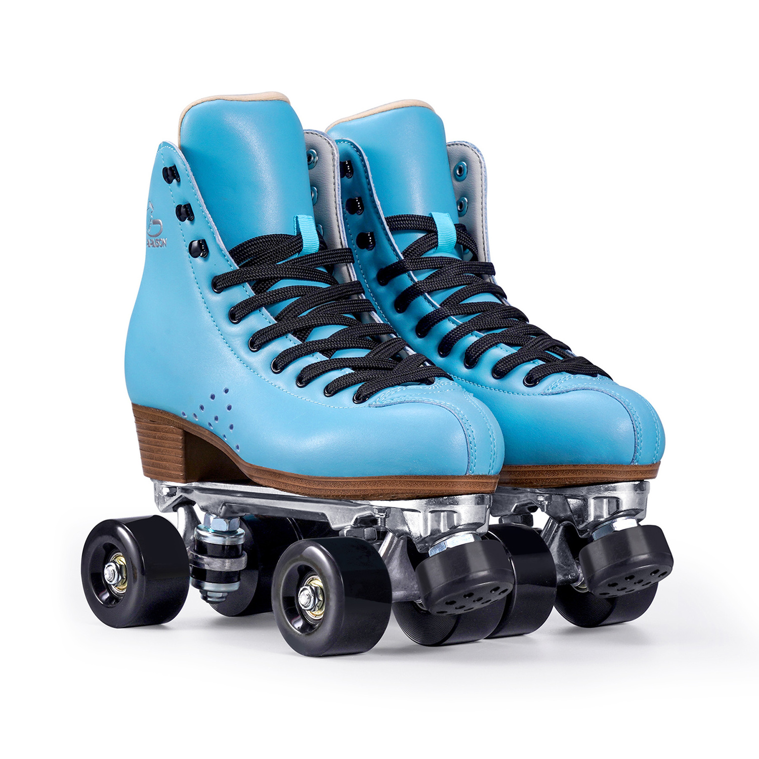 Reasonable price professional roller skates durable leather 4 PU wheels quad rental skates roller adjustable stopper skate shoes